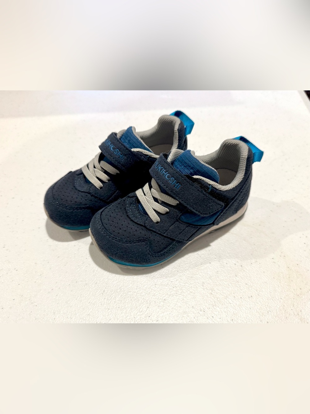 Tsukihoshi Navy Racer Baby Kids Sneakers size 10